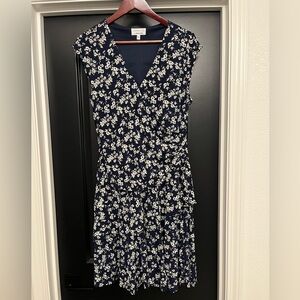 Floral Robbie Bee short sleeve ruffle dress